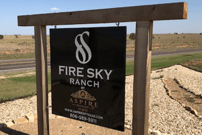 Fire Sky Ranch sign